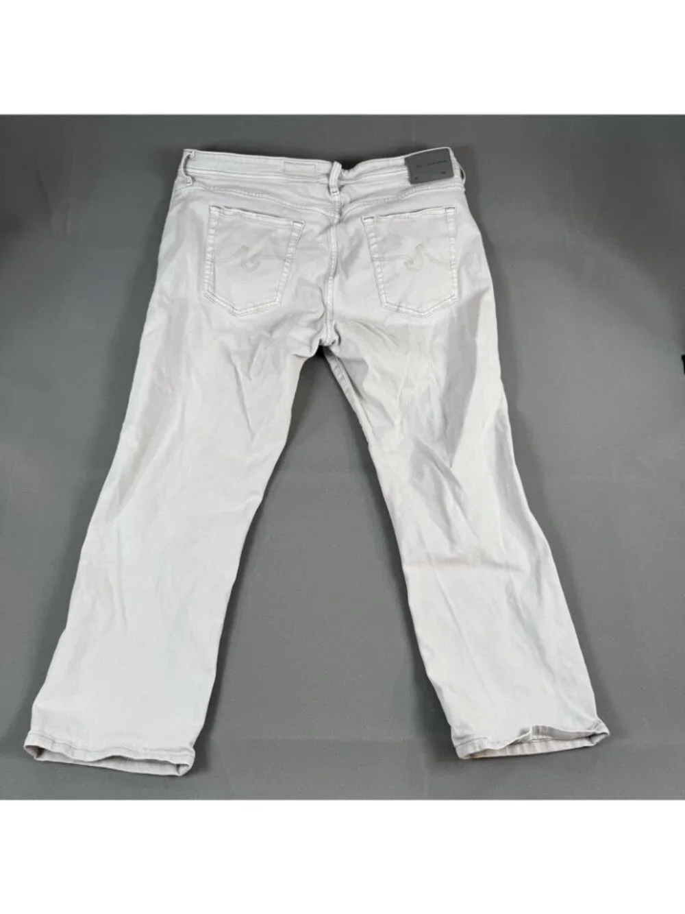 AG Adriano Goldschmied Jeans Mens Size 40x32 Beige Everett Slim Straight